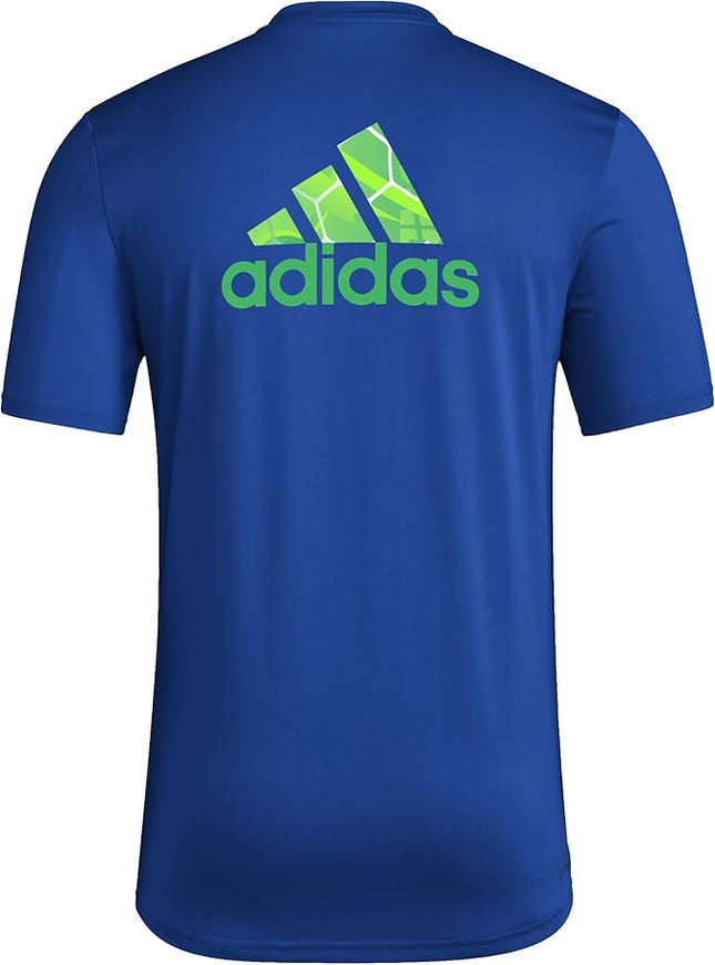 Adidas Men's Seattle Sounders MLS Short Sleeve T-Shirt, Royal Blue Seattle Sounders, Medium
