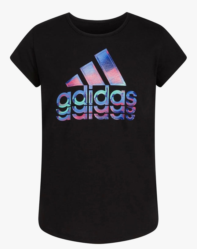 adidas – Girls' Short-Sleeve T-Shirt, Cotton Crew Neck