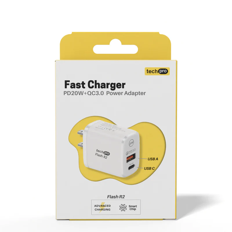 20W USB C + A Fast Wall Charger in Retail Box