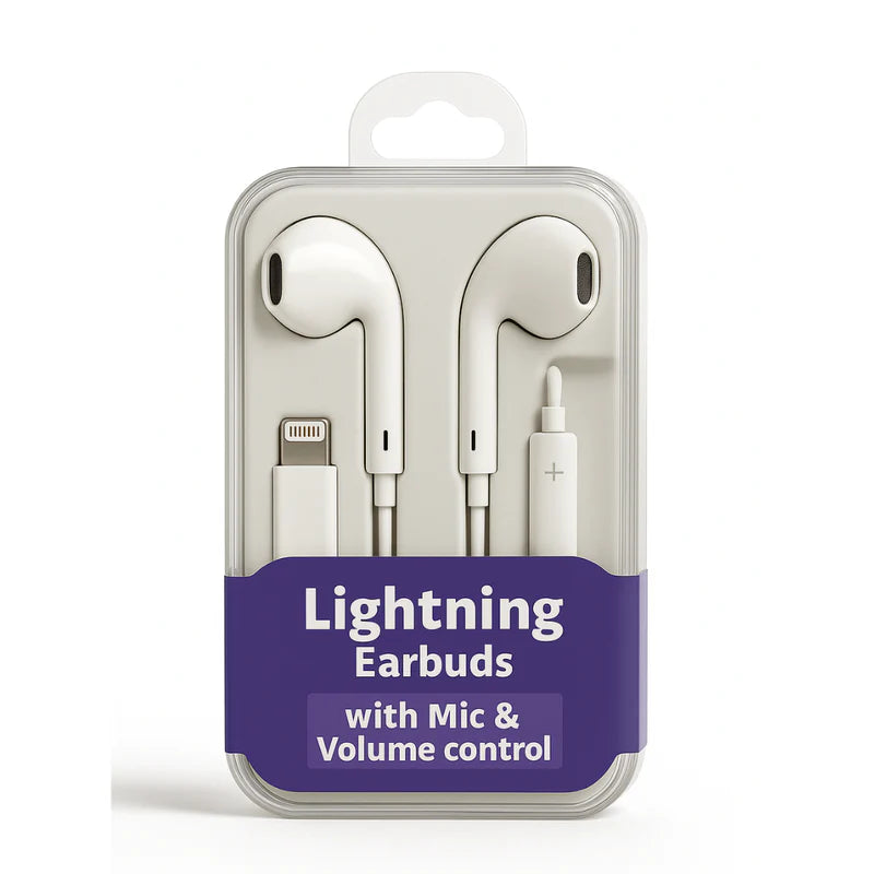 8pin earbuds with Mic & Volume control