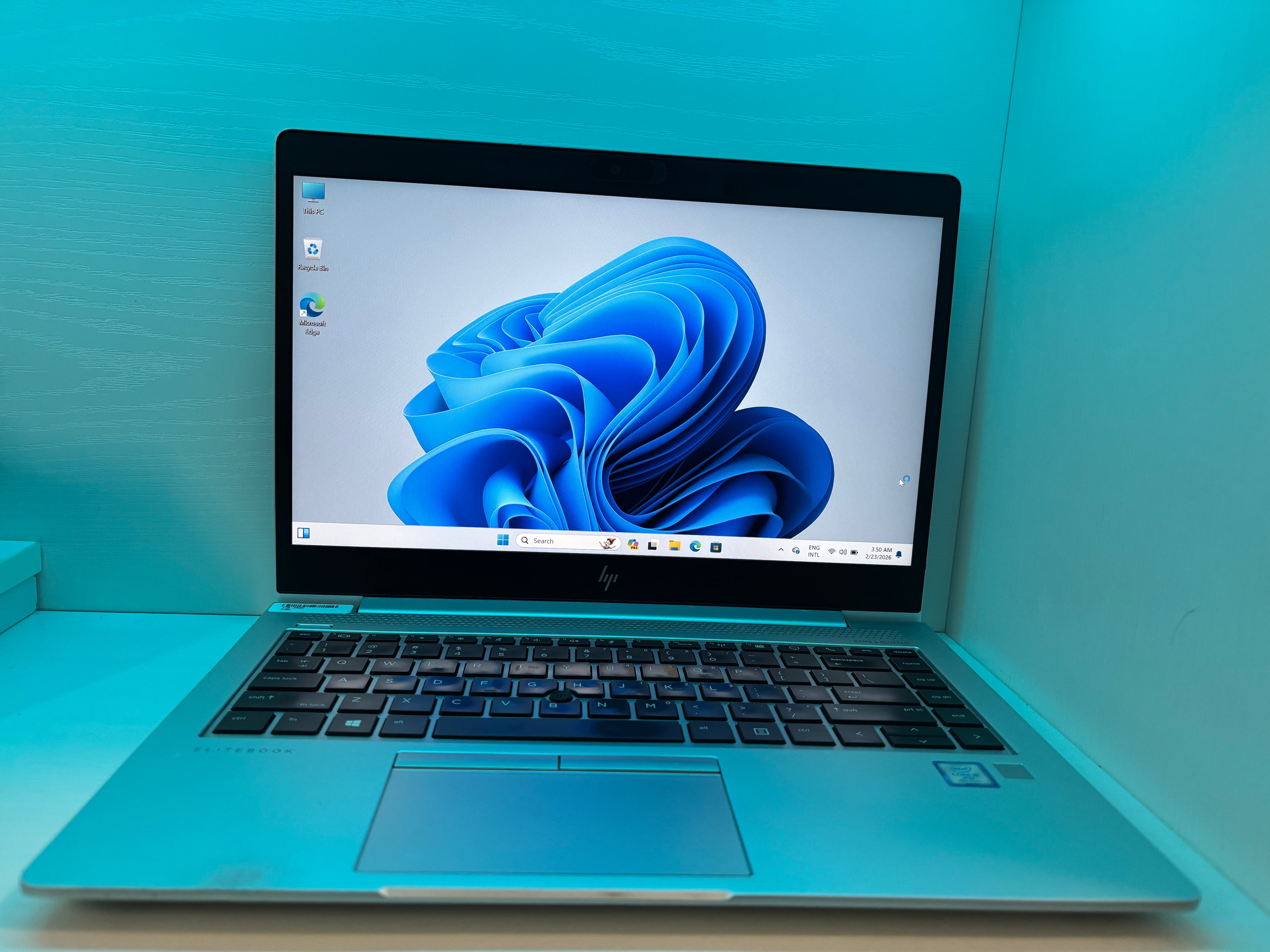 HP EliteBook 840 G5 Laptop, Intel Core i5-8350U 1.9GHz, 8GB RAM, 500GB SSD.